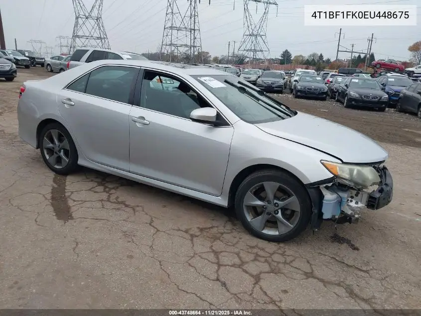 4T1BF1FK0EU448675 2014 Toyota Camry Se Sport