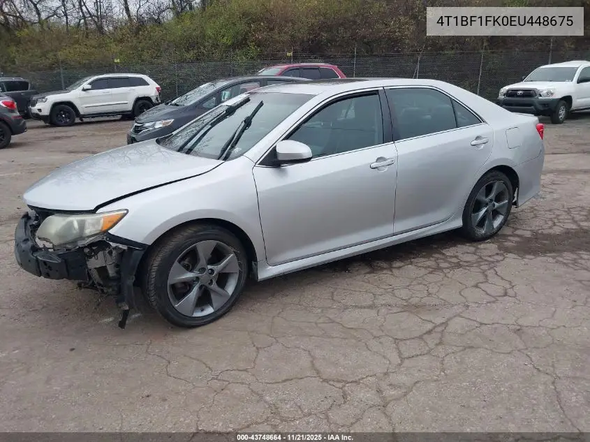 4T1BF1FK0EU448675 2014 Toyota Camry Se Sport