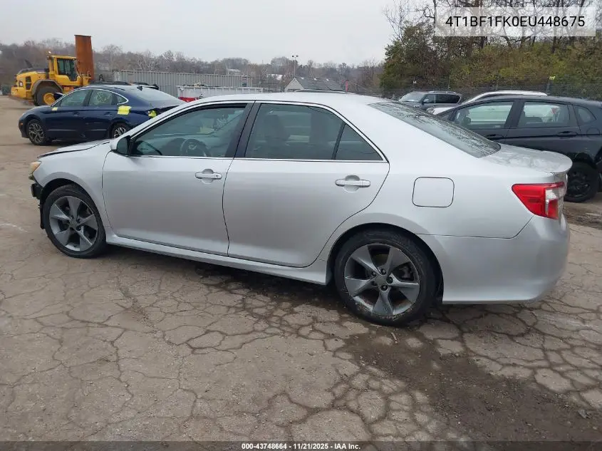 4T1BF1FK0EU448675 2014 Toyota Camry Se Sport