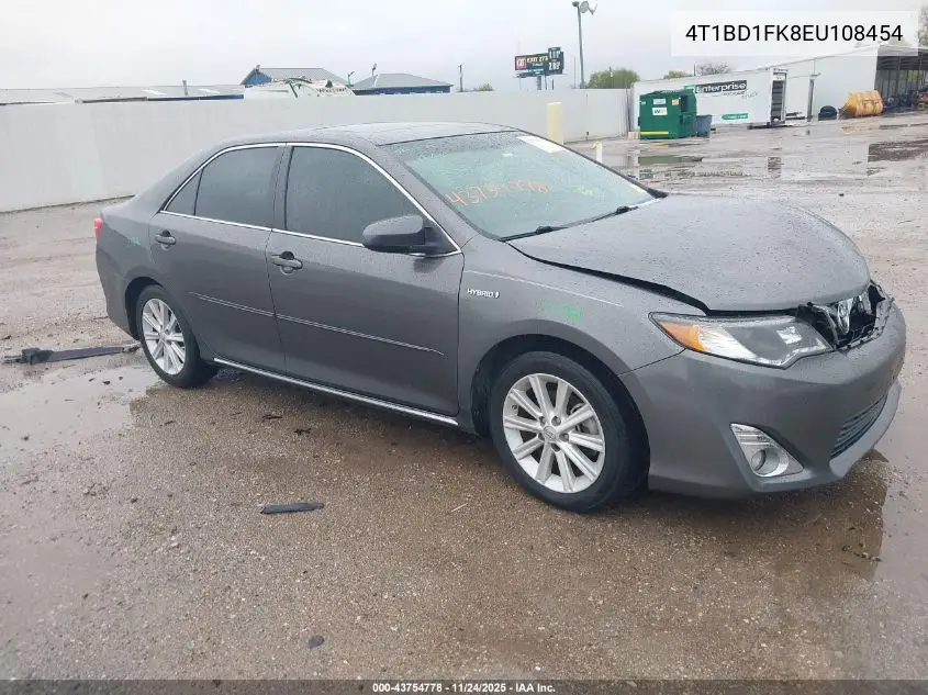 4T1BD1FK8EU108454 2014 Toyota Camry Hybrid Xle