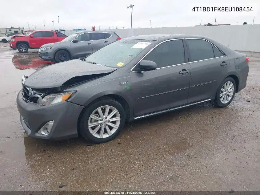 4T1BD1FK8EU108454 2014 Toyota Camry Hybrid Xle