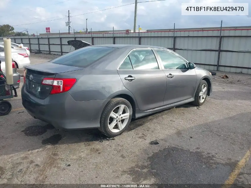 4T1BF1FK8EU429470 2014 Toyota Camry Se