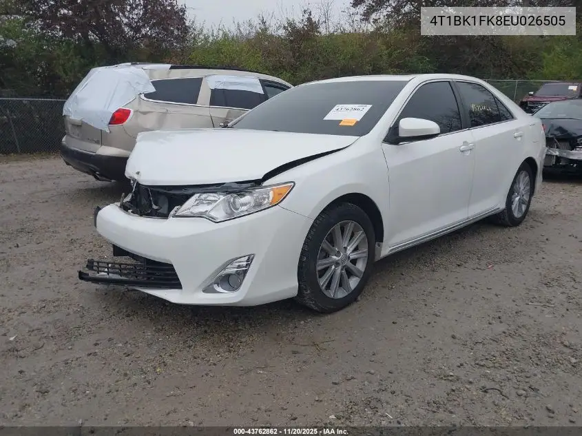 4T1BK1FK8EU026505 2014 Toyota Camry Xle V6