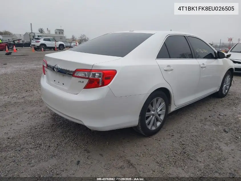 4T1BK1FK8EU026505 2014 Toyota Camry Xle V6