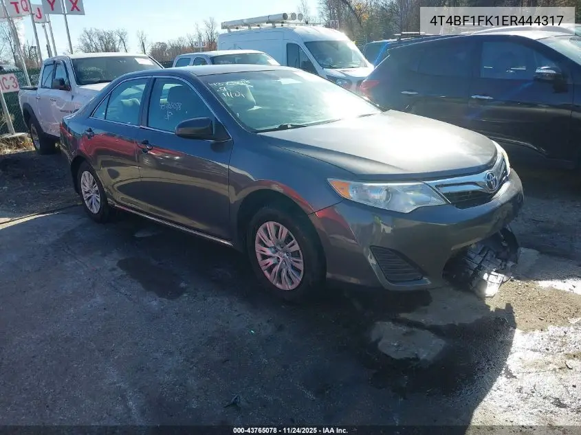 4T4BF1FK1ER444317 2014 Toyota Camry Le