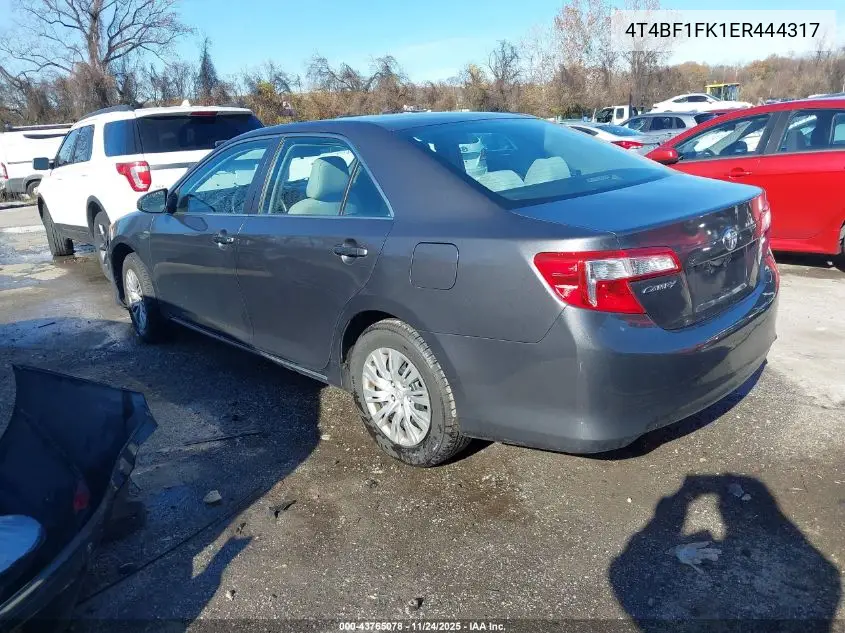 4T4BF1FK1ER444317 2014 Toyota Camry Le