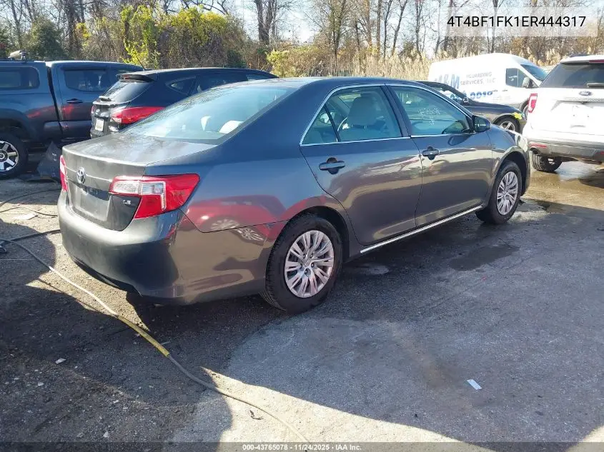 4T4BF1FK1ER444317 2014 Toyota Camry Le