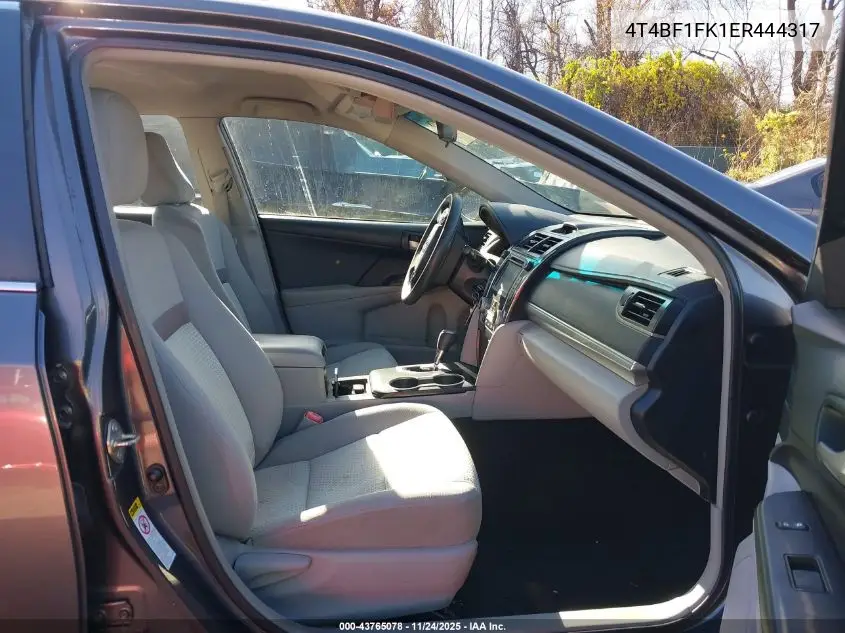 4T4BF1FK1ER444317 2014 Toyota Camry Le