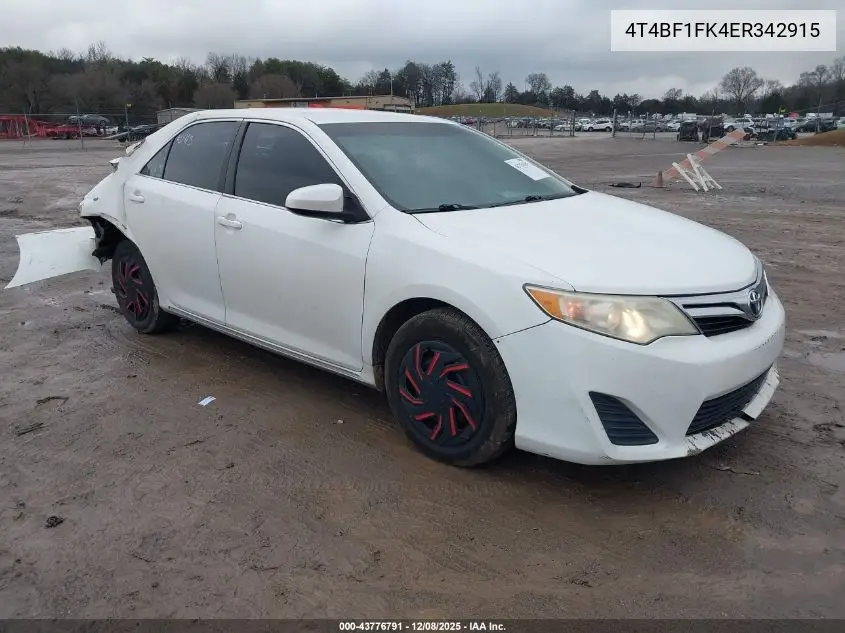 4T4BF1FK4ER342915 2014 Toyota Camry Le