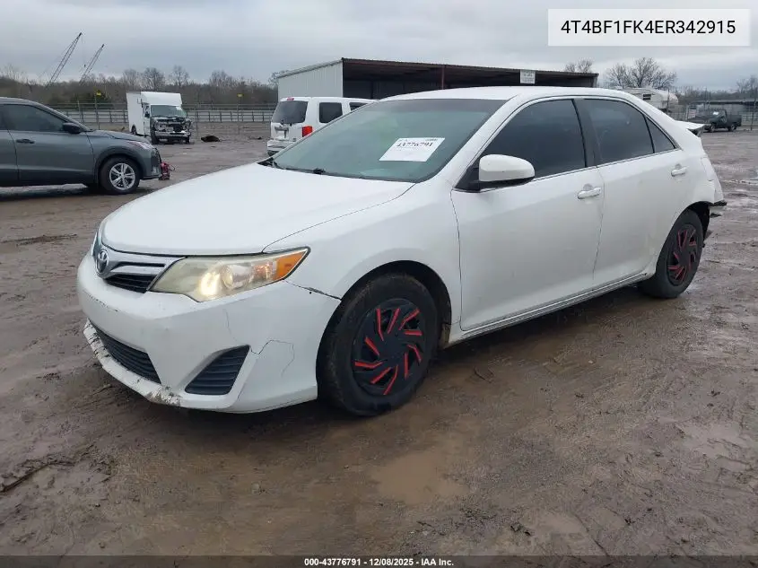 4T4BF1FK4ER342915 2014 Toyota Camry Le
