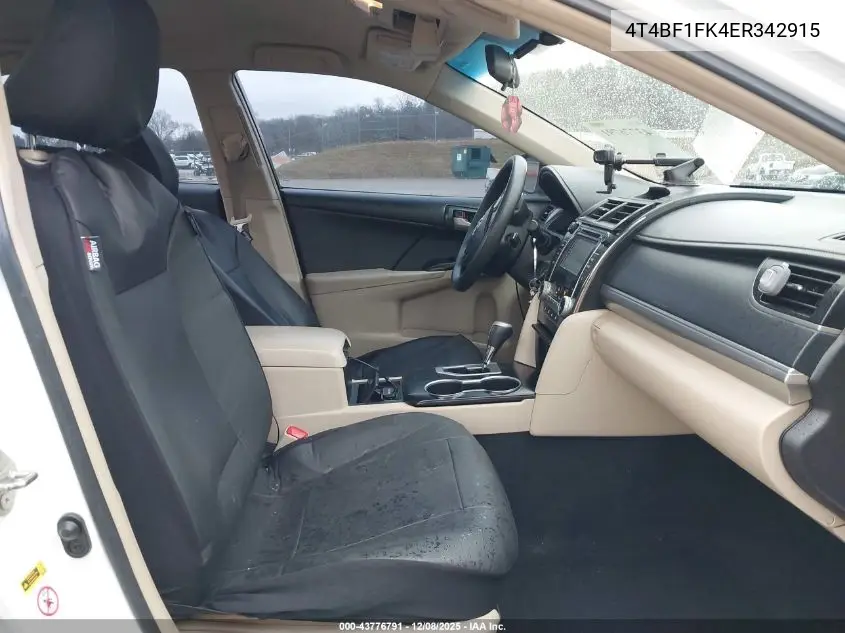 4T4BF1FK4ER342915 2014 Toyota Camry Le