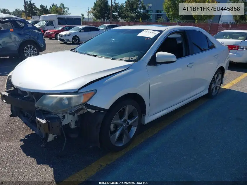 4T1BF1FK7EU445868 2014 Toyota Camry Se Sport