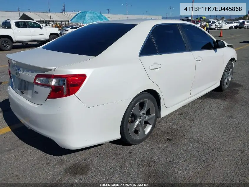 4T1BF1FK7EU445868 2014 Toyota Camry Se Sport