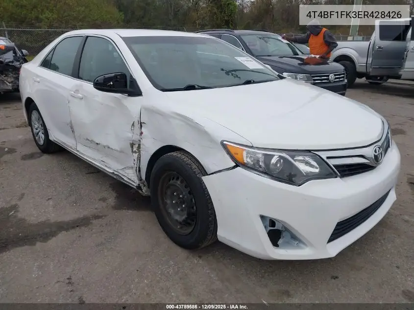 4T4BF1FK3ER428426 2014 Toyota Camry Le