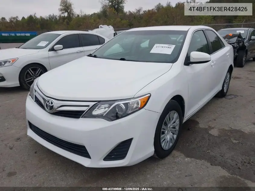 4T4BF1FK3ER428426 2014 Toyota Camry Le
