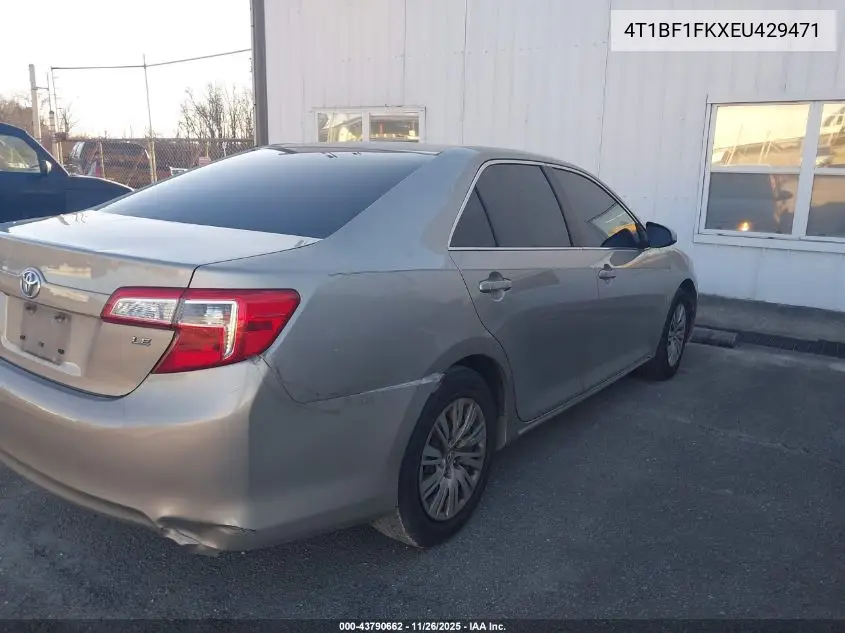 4T1BF1FKXEU429471 2014 Toyota Camry Le