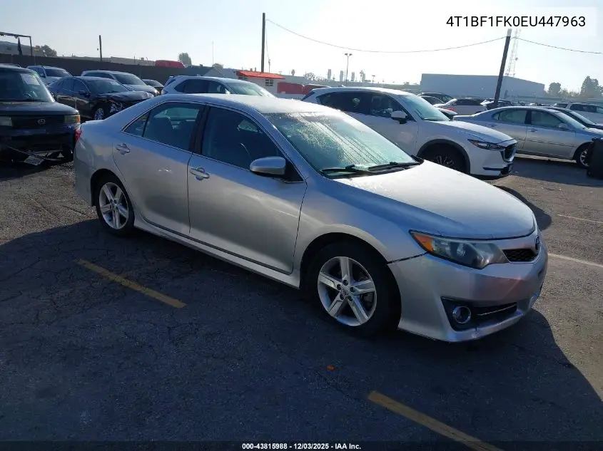 4T1BF1FK0EU447963 2014 Toyota Camry Se