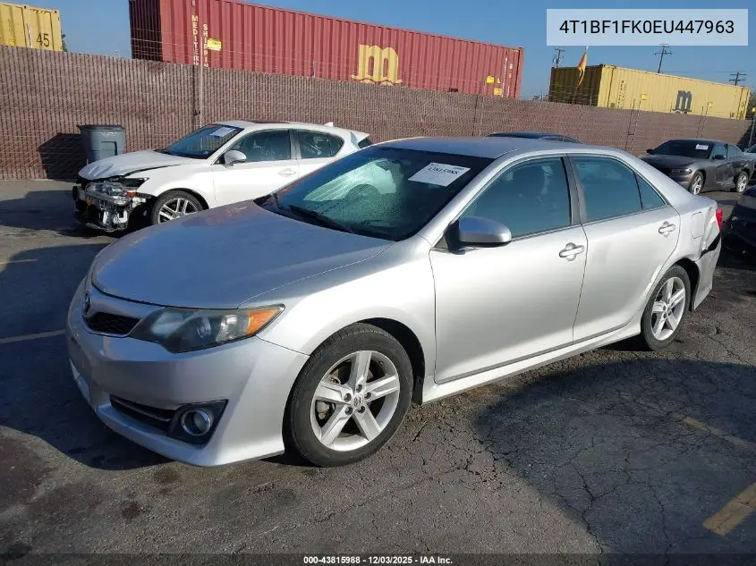4T1BF1FK0EU447963 2014 Toyota Camry Se