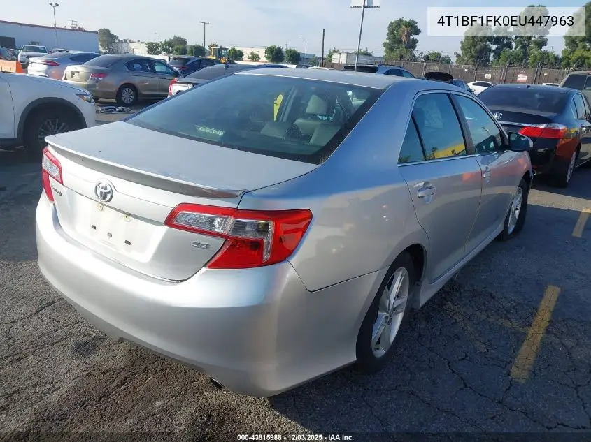 4T1BF1FK0EU447963 2014 Toyota Camry Se