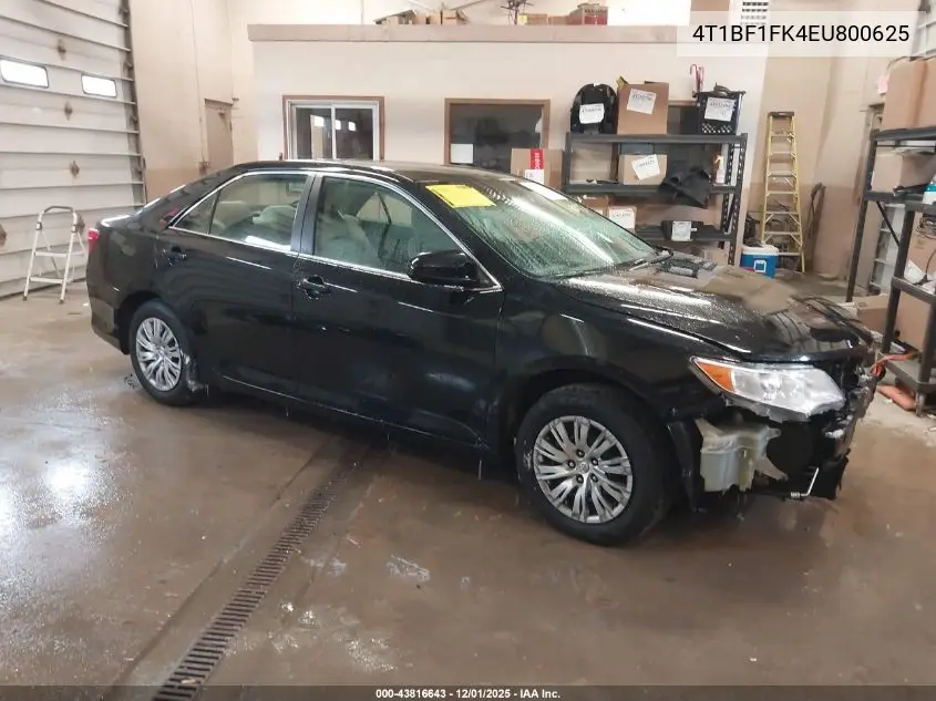 4T1BF1FK4EU800625 2014 Toyota Camry L