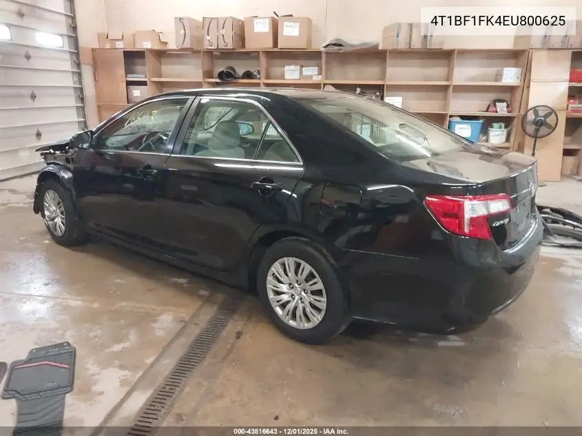 4T1BF1FK4EU800625 2014 Toyota Camry L
