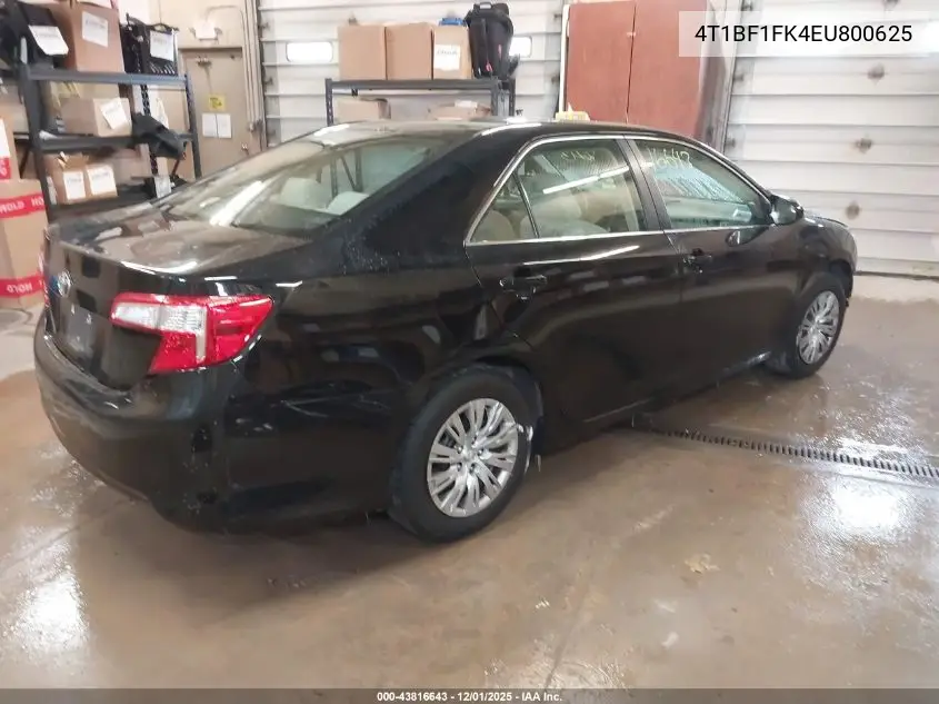 4T1BF1FK4EU800625 2014 Toyota Camry L