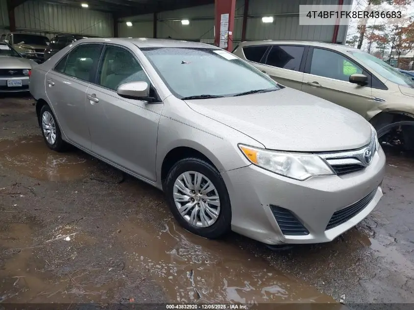4T4BF1FK8ER436683 2014 Toyota Camry Le