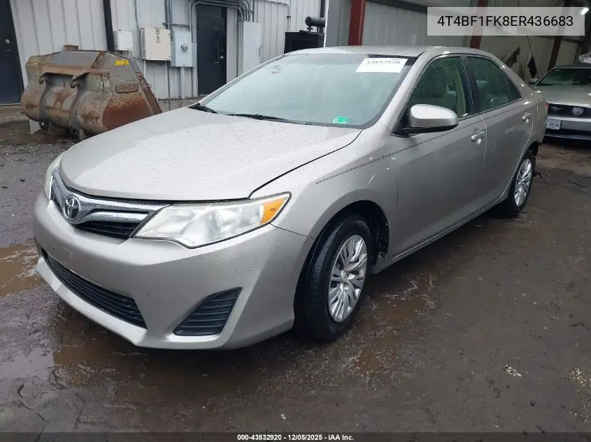4T4BF1FK8ER436683 2014 Toyota Camry Le