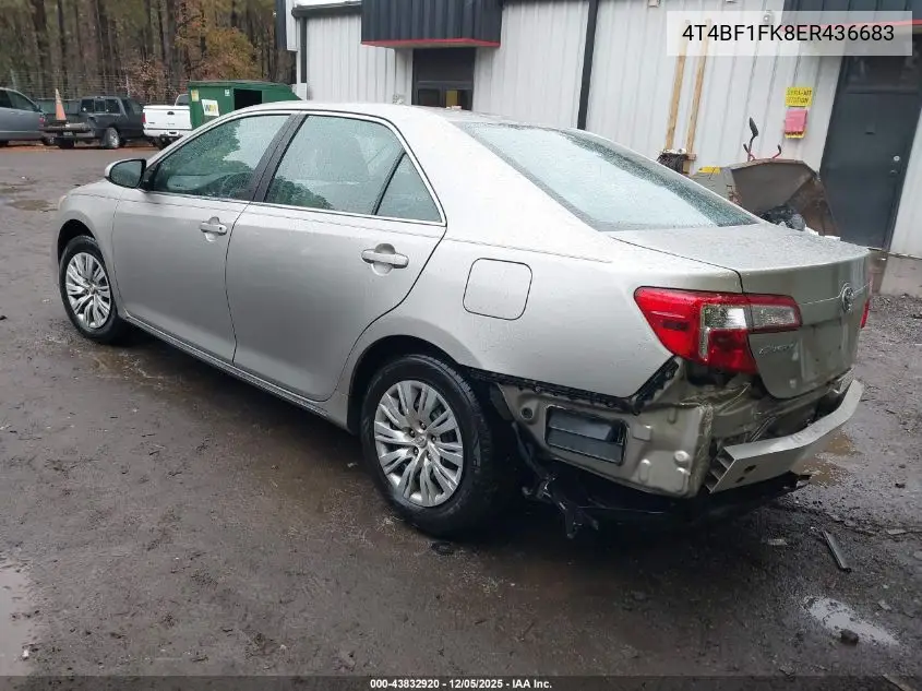 4T4BF1FK8ER436683 2014 Toyota Camry Le