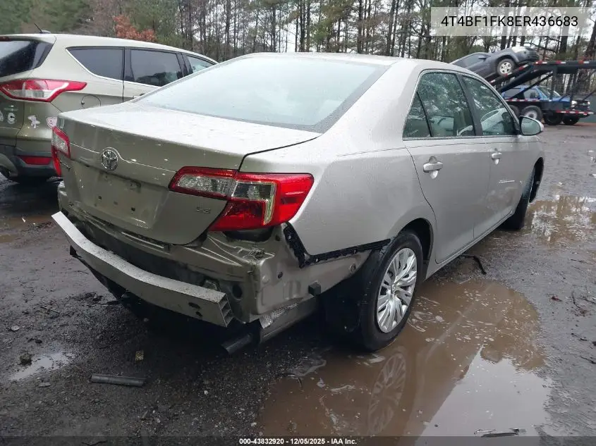 4T4BF1FK8ER436683 2014 Toyota Camry Le