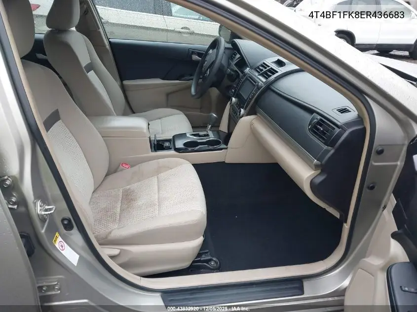 4T4BF1FK8ER436683 2014 Toyota Camry Le