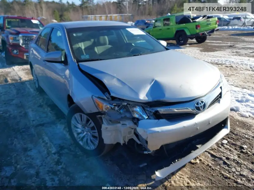 4T4BF1FK4ER393248 2014 Toyota Camry Le