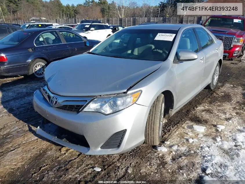 4T4BF1FK4ER393248 2014 Toyota Camry Le