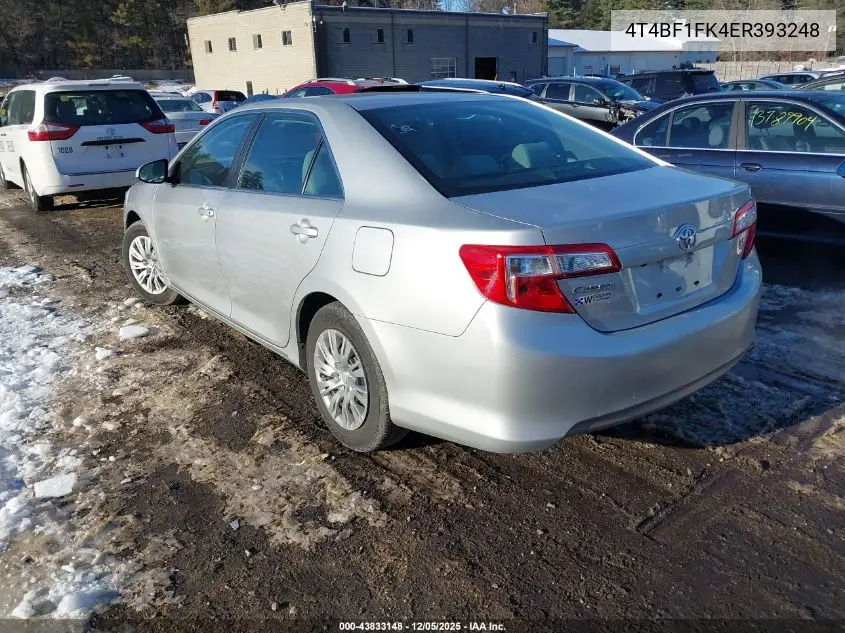4T4BF1FK4ER393248 2014 Toyota Camry Le