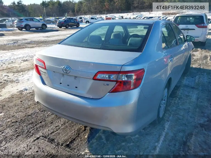 4T4BF1FK4ER393248 2014 Toyota Camry Le