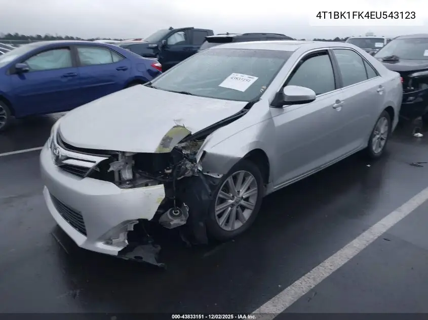 4T1BK1FK4EU543123 2014 Toyota Camry Xle V6