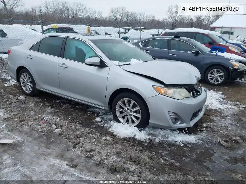 4T4BF1FK5ER431070 2014 Toyota Camry Xle
