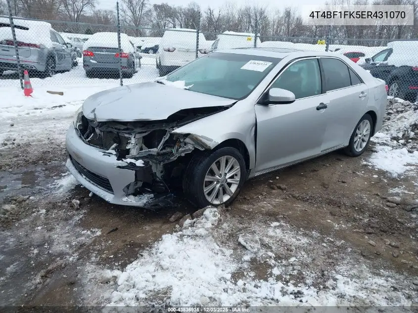 4T4BF1FK5ER431070 2014 Toyota Camry Xle