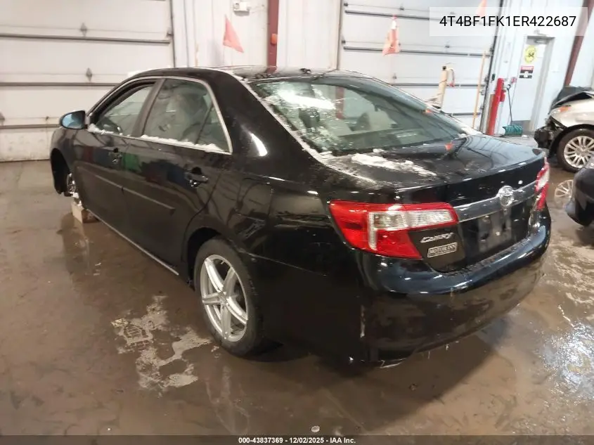 4T4BF1FK1ER422687 2014 Toyota Camry Xle