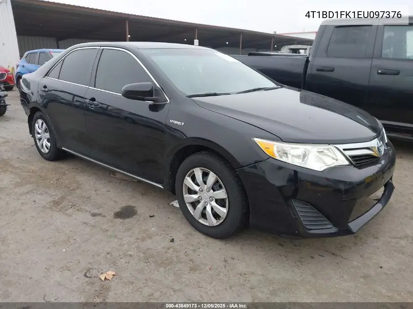 4T1BD1FK1EU097376 2014 Toyota Camry Hybrid Le