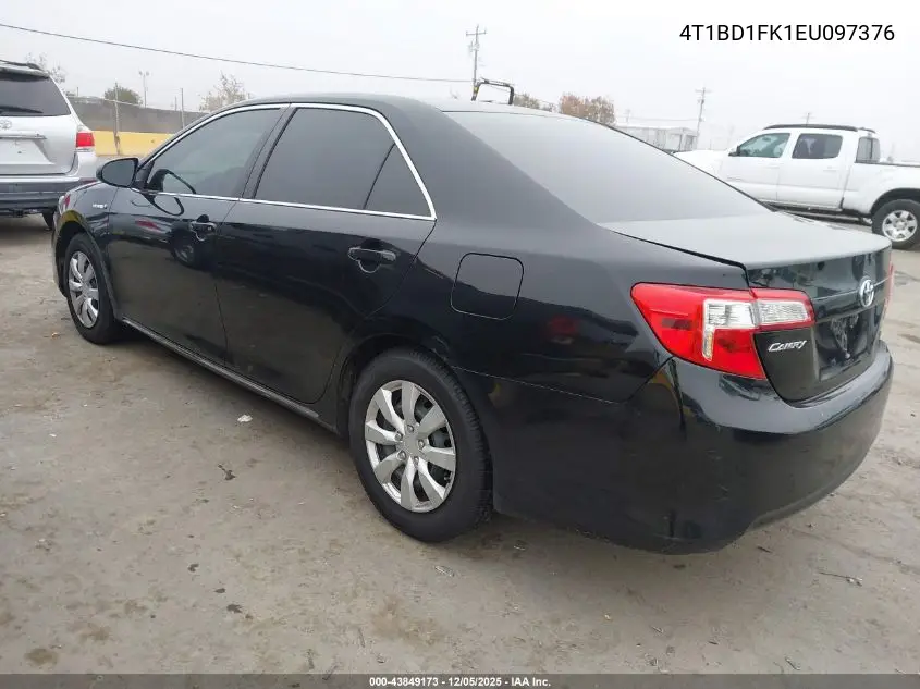 4T1BD1FK1EU097376 2014 Toyota Camry Hybrid Le