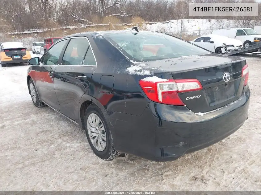 4T4BF1FK5ER426581 2014 Toyota Camry Le
