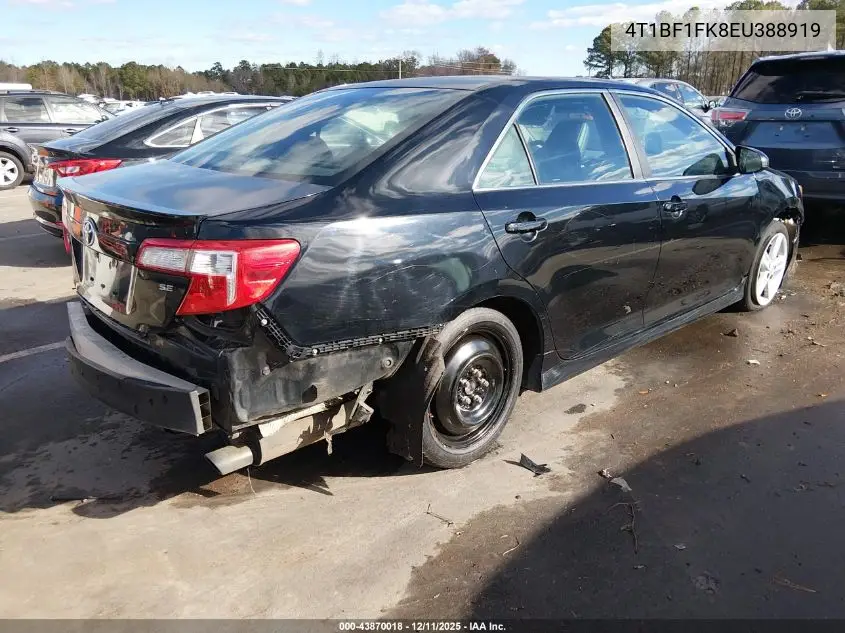 4T1BF1FK8EU388919 2014 Toyota Camry Se