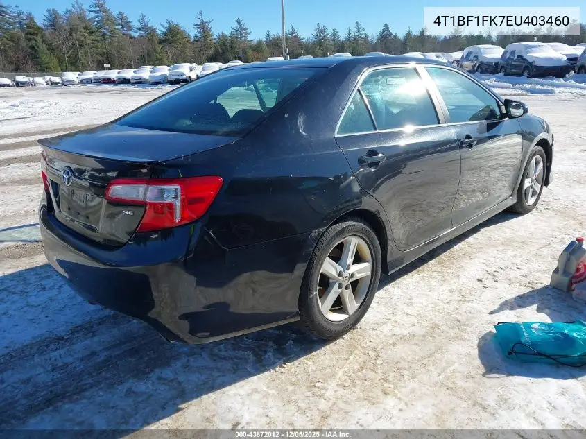 4T1BF1FK7EU403460 2014 Toyota Camry Se