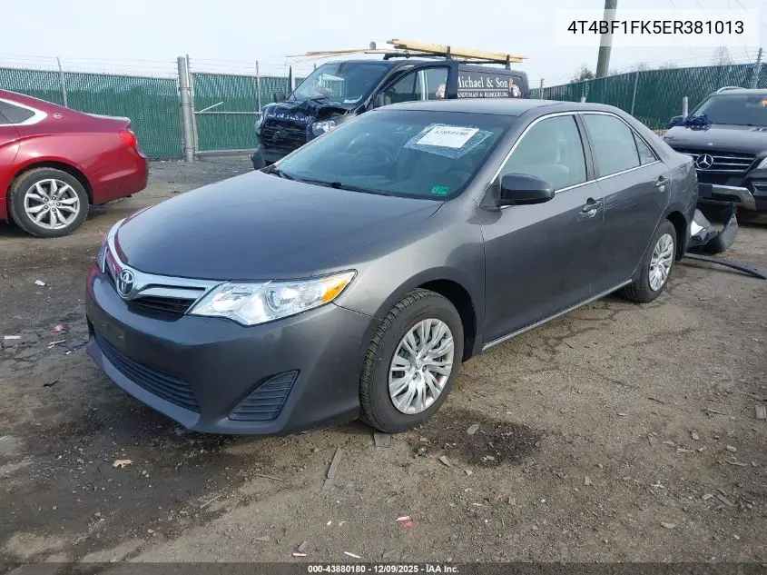 4T4BF1FK5ER381013 2014 Toyota Camry Le