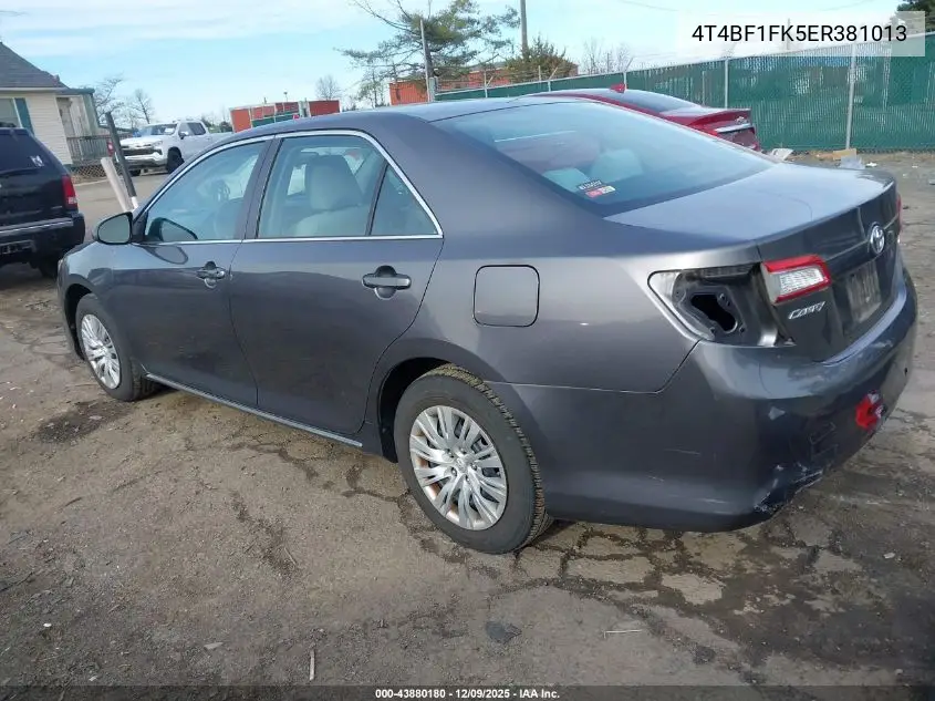 4T4BF1FK5ER381013 2014 Toyota Camry Le