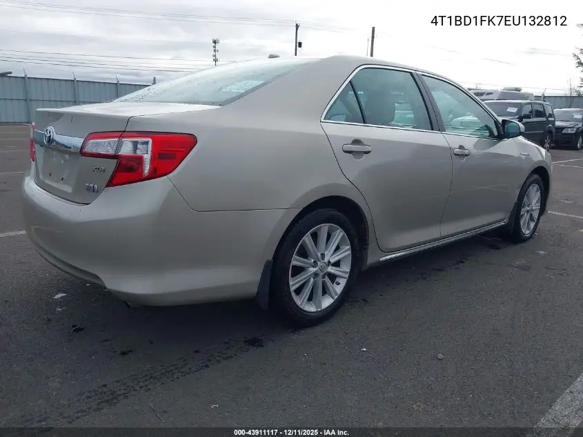 4T1BD1FK7EU132812 2014 Toyota Camry Hybrid Xle