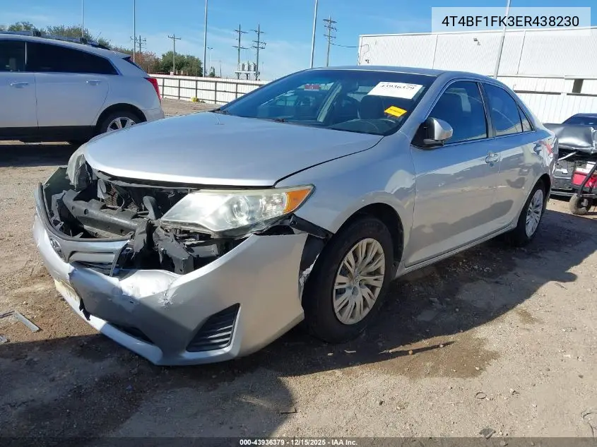 4T4BF1FK3ER438230 2014 Toyota Camry Le