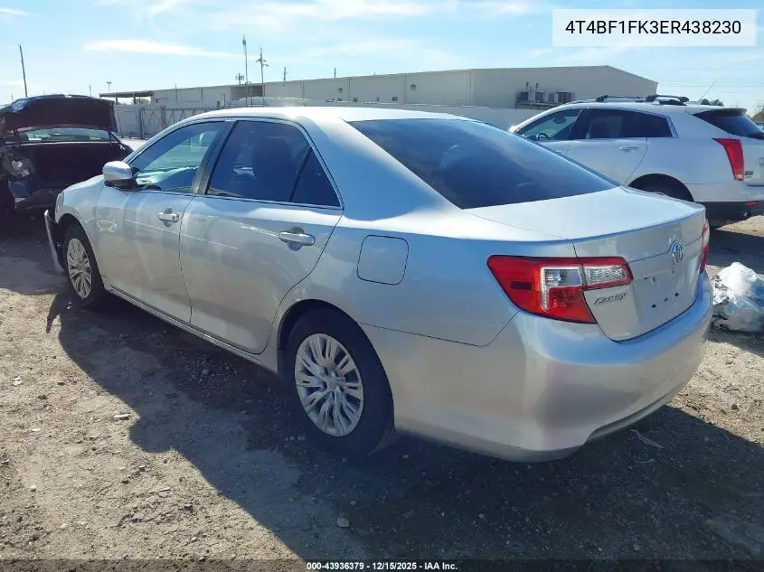4T4BF1FK3ER438230 2014 Toyota Camry Le