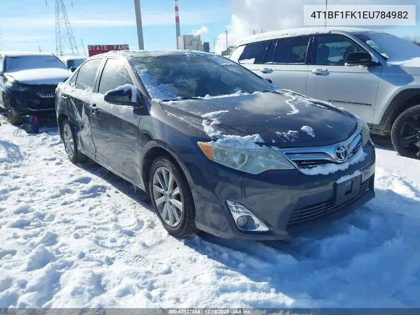 4T1BF1FK1EU784982 2014 Toyota Camry Xle